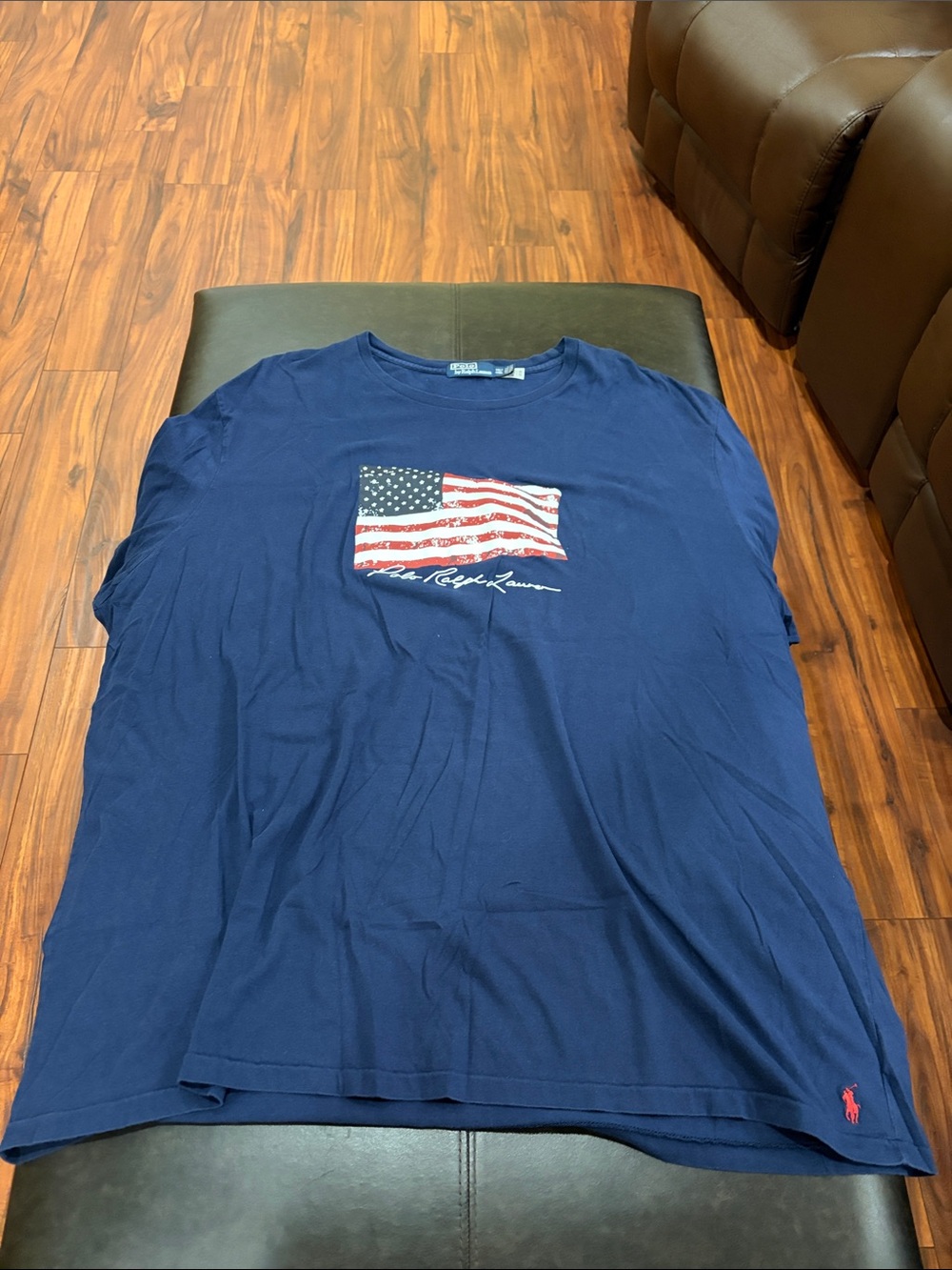 Polo by Ralph Lauren Navy Short-Sleeve Flag Graphic Tee